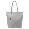 Kožená shopper bag kabelka Gregorio 1748 šedá