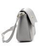 Kožená crosbody kabelka Gregorio 1746 šedá