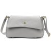 Kožená crosbody kabelka Gregorio 1746 šedá