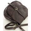 Kožená kabelka Marco Mazzini MM253 tmavě hnědá