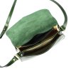 Kožená crossbody kabelka Florence 21TMP zelená