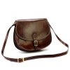 Kožená crossbody kabelka Florence 21TMP hnědá