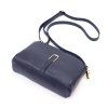 Kožená crossbody kabelka Luka 24-066 modrá