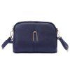Kožená crossbody kabelka Luka 24-066 modrá
