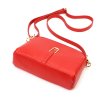 Kožená crossbody kabelka Luka 24-066 červená