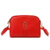 Kožená crossbody kabelka Luka 24-066 červená