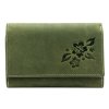 Dámská kožená peněženka Gregorio BLOMST GM011 zelená