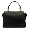 Kožená kufříková kabelka Luka 24-064 černá