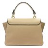 Kožená kufříková kabelka Luka 24-064 béžová
