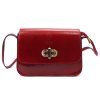 Kožená crossbody kabelka Florence 67 vínová