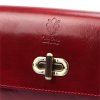 Kožená crossbody kabelka Florence 67 vínová