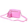 Kožená crossbody kabelka Luka 20-030 růžová