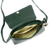 Kožená crosbody kabelka Gregorio 1746 zelrná