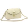 Kožená kabelka Luka 24-031 béžová