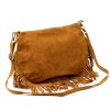 Kožená crossbody kabelka Luka 24-093 camel