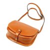 Kožená crossbody kabelka Florence 49-1 camel