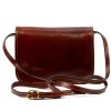 Kožená crossbody kabelka Florence 57 hnědá