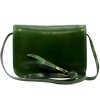 Kožená crossbody kabelka Florence 57 zelená