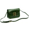 Kožená crossbody kabelka Florence 57 zelená