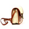 Kožená crossbody kabelka Florence 57 krém / camel