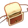 Kožená crossbody kabelka Florence 57 krém / camel
