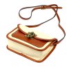 Kožená crossbody kabelka Florence 57 krém / camel