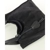 Kožená shopper bag kabelka Mazzini  139MM černá