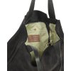 Kožená shopper bag kabelka Mazzini  139MM černá
