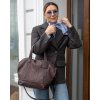 Shopper bag kabelka Marco Mazzini MM257 tmavě hnědá