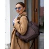 Shopper bag kabelka Marco Mazzini MM257 tmavě hnědá