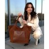 Shopper bag kabelka Marco Mazzini VS119 hnědá