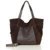 Shopper bag kabelka Marco Mazzini VS119 tmavě hnědá