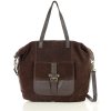Shopper bag kabelka Marco Mazzini VSM126 tmavě hnědá