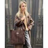 Shopper bag kabelka Marco Mazzini VS108 tmavě hnědá