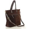 Shopper bag kabelka Marco Mazzini VS123 tmavě hnědá