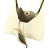 Kožená kabelka Luka 26-082 krémová