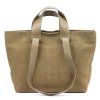 Kožená shopper bag kabelka Luka 25-077 béžová