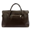 Kožená kufříková kabelka Gregorio 1723 tmavě hnědá