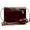 Kožená crossbody kabelka Florencie 108 hnědá