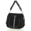 Kožená kabelka Marco Mazzini MS120 černá