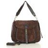 Kožená kabelka Marco Mazzini MS120 hnědá