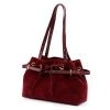 Kabelka z broušené kůže Camilla 10.005 vínová