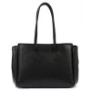 Kožená kufříková kabelka Camilla 10.004 černá