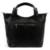 Kožená shopper bag kabelka Luka 26-108 DL černá