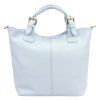 Kožená shopper bag kabelka Luka 26-108 DL modrá