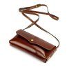 Kožená crossbody kabelka Florence 72 hnědá