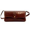 Kožená crossbody kabelka Florence 72 hnědá