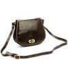 Kožená crossbody kabelka Florence 59 tmavě hnědá