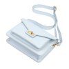 Kožená crossbody kabelka Luka 26-061 DL světle modrá