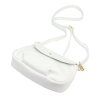 Kožená crossbody kabelka Luka 26-109 bílá